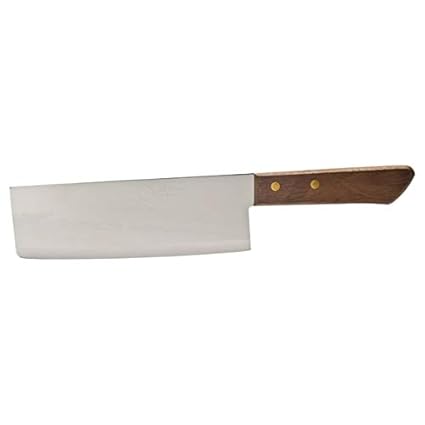 Pamai Pai® Kochmesser mit Holzgriff 18cm Klinge Stahl Messer Küchenmesser Kochmesser Nr. 22