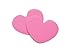 Foot Petals Ball of Foot Cushions, Metatarsal Pad, Lasting Comfort Relief, Prevent Toe Sliding, Overhang, Women's Heels, 1 pair, Pink Heart