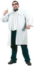 Fun WorldMen's Plus-size Mad Scientist Lab Coat Plus Size Adult Costume, white, Plus Size up to 6'2" / 300 lbs.