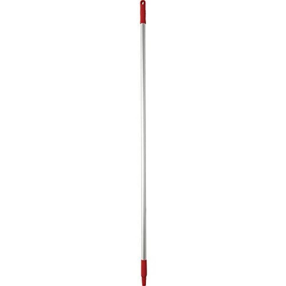 Vikan 29594 Aluminium Handle, 1460mm Length, Red, 25mm Diameter