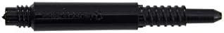 8 Flight Fixed/Locked Dart Shafts - Black Short 19mm