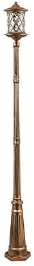 Pinjeer Vintage Light Luxury E27 Street Light IP54 Waterproof Glass High Pole Pillar Light European Outdoor Anti Rust Aluminum Path Way Post Light Lawn Garden Community Decorative Column Lamp