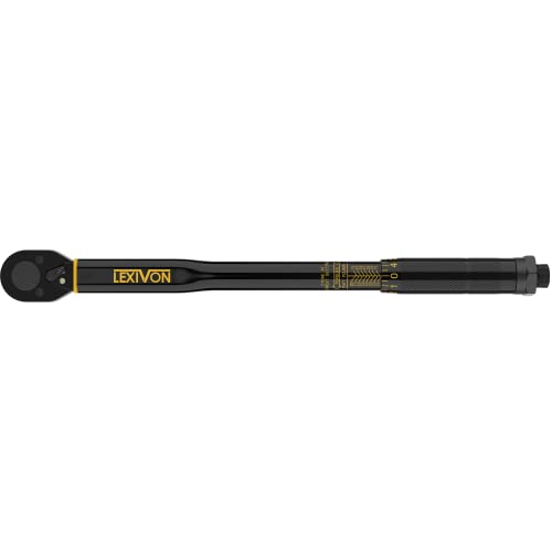 LEXIVON 3/8Inch Drive Click Torque Wrench 1080 FtLb/13.6108.5 Nm
