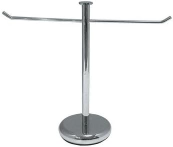 StilHaus 900-08-637509819750 Fluyd Collection Free Standing Brass Towel Bar, Chrome
