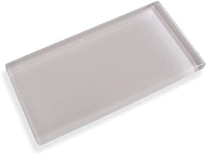 Blush 2" x 4" Sample Swatch of Made to Order Glass Subway and Mosaic Tiles