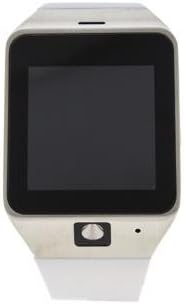 EK-D2 Montre Connectee Silver/White Silicone Strap Smart Watch