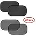 FIRSFOR Car Sun Shade(4 Pack) 2-Transparent and 2-Semitransparent 20'x12' Sunshades for UV Rays Protection primary