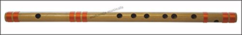 Maharaja Musicals Bansuri, Bamboo Flute, Scale C Sharp Small 9 Inches, Concert Quality, Includes Nylon Bag, Indian Bamboo Flute, Professional Hindustani Bansuri(PDI-CFB)