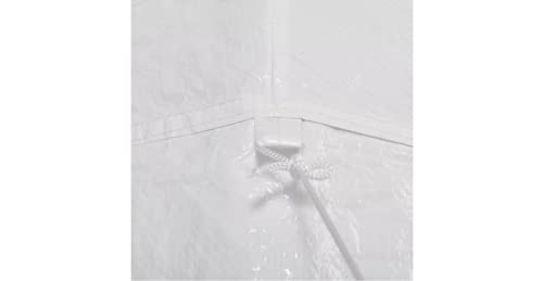 Festzelt mit 6 Seitenwänden Gartenbauten Pavillons und Partyzelte stabil Weiß 2x2 m – Bild 4