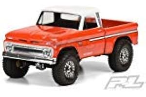 Pro-Line Racing #3483-00 1966 Chevrolet C-10 Clear Body (Cab + Bed) for 12.3 (313mm) Wheelbase Scale Crawlers