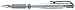 uniball Impact Gel Pen, Stick, Medium 1 Mm, Silver Metallic Ink, Silver Barrel