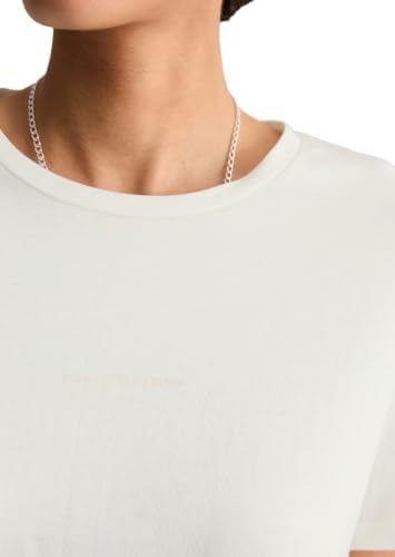 Marc OߴPolo Denim femmes t-shirt en coton biologique Regular Fit, Blanc Cassé (Silky White), S
