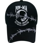 POW Caps- MIA Barbed Wire Cap Black
