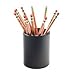 Realspace® Faux Leather Pencil Cup, Black