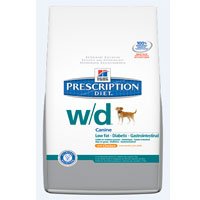 Hill's Prescription Diet w/d Canine Low Fat - Glucose Management Gastrointestinal Chicken Formula - 27.5lb