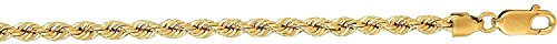 750/18 Carat Yellow Gold Rope Chain Unisex Chain 2.5 mm Width Customisable Length