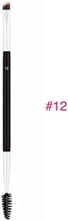 High Fashion Designer Makeup Duo Dual-Ended Eyebrow Brush (Dual-Ended Firm Eyebrow Brush with Spooley #12)