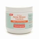 Neutrogena Oil-Free Acne Stress Control Night Cleaning Pads, 60 ea