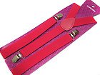 Hot Pink Suspenders Gothic Emo Punk Rocker Unisex