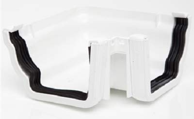 Polypipe Sovereign RH703w White 90 DEG External Angle 117x75 High Capacity Ogee System
