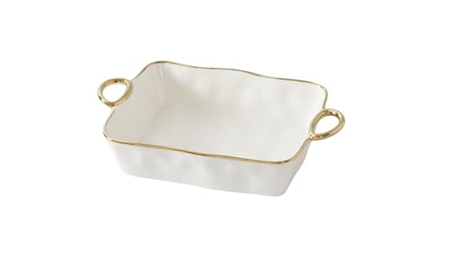 Pampa Bay Rectangular Baking Dish, Golden Handles, Kitchen, Gift
