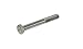 316 Stainless Steel Hex Bolt, Plain Finish, Hex Head, External Hex Drive, Meets ASME B18.2.1, 5