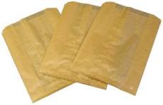 HOSPITAL SPECIALTY CO. KL KRAFT WAXED SANITARY DISPOSAL BAGS, BROWN, 7-1/2 IN. X 3-1/2 IN. X 10 IN., 500 BAGS PER CASE (1/CS)