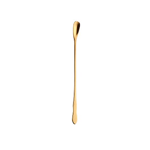 ZTTONE Stainless Steel Short Handle Spoon Creative Coffee Ice Cream Dessert (Gold)