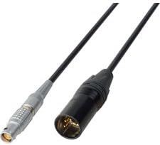 Epic/Scarlet 12V DC Power Cable - Lemo 1B 6-Pin-F to 4-Pin Male XLR - 2 Foot-by-Laird