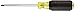 Klein Tools 661 Screwdriver, Made in USA, #1 Square Recess Tip with 4-Inch Round Shank