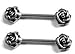 Body Accentz® Nipple Ring Rose Flower bar body Jewelry Pair sold as pair
