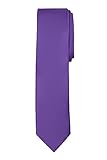 Jacob Alexander Solid Color Boy's Regular Tie - Violet Purple