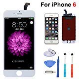 Replacement Screen iPhone 6 4.7inch LCD Touch Screen & LCD Display for iPhone 6 4.7 inch with Free Tools kit (White)