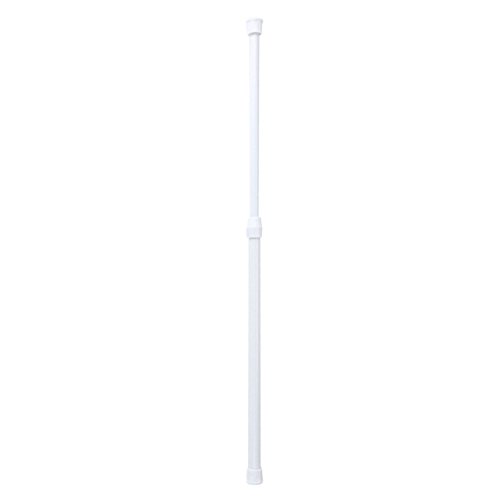 Estink Telescopic Tension Rod, 30-50 cm, Spring Loaded Curtain Pole, 1 kg Load Capacity, Ivory White