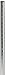 Metro 74P Metro Site Select Chrome Plated Steel Stationary Post, 1