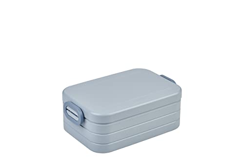 - Lunchbox Take a Break Midi - Brotdose To Go - Für 2 Sandwiches oder 4 Brotscheiben - Meal Prep Box - Essensbox mit Unterteilung - Spülmaschinenfest - 900 ml - Nordic Blue
