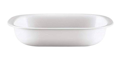 Corelle 2.83 Litre Vitrelle Glass Lightweight Bake/ Serve/ Store Rectangular Roaster, White