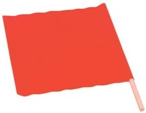 TruForce All-Weather Traffic Flag, 24" x 24" w/ 36" Dowel (19 Pack)