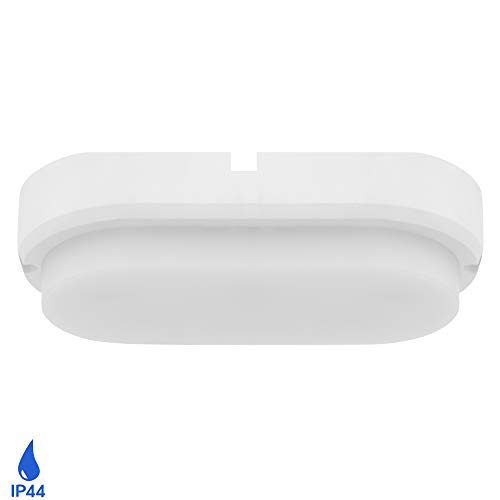 Lumare LED Deckenleuchte | Ovale Extra Flache Moderne Deckenlampe | 230V, 12W, IP44 Spritzwassergeschützt, Superhelle… – Bild 8