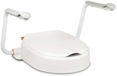 Etac Hi Loo 6 cm Fixed Raised Toilet Seat with Armrests