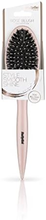 BaBylissPRO Rose Blush Hair Brush - Nylon & Boar Bristle, Detangling, All Hair view 2