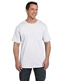 Hanes mens BeefyT 100% Cotton TShirt with Pocket(5190)