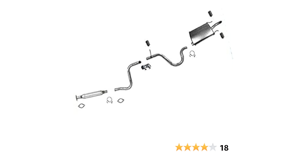 Amazon.com: After Converter Exhaust System Resonator Muffler ...