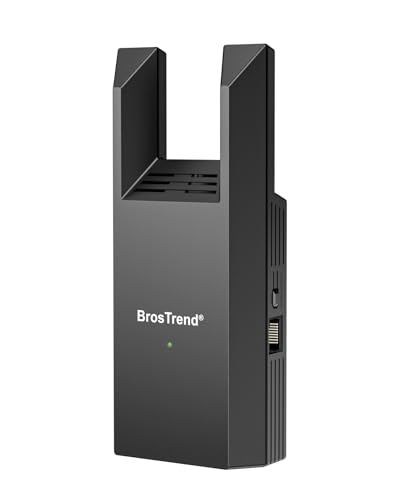 BrosTrend AC1200 Punto de Acceso WiFi con Puerto Gigabit, Access Point WiFi de Doble Banda 5GHz & 2.4GHz, Punto Acceso Inalámbrico Enchufe Pared, WiFi AP Interior para PC, Smartphone, Tablet, Impresor