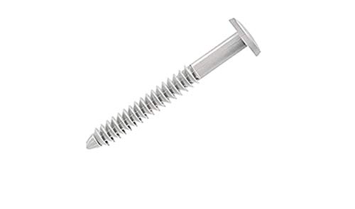 Window Shutters Panel Peg Lok Pin Screws Spikes 3 inch 48 Pack Fasteners (White) Exterior Vinyl Shutter Hardware Strongest Made in USA