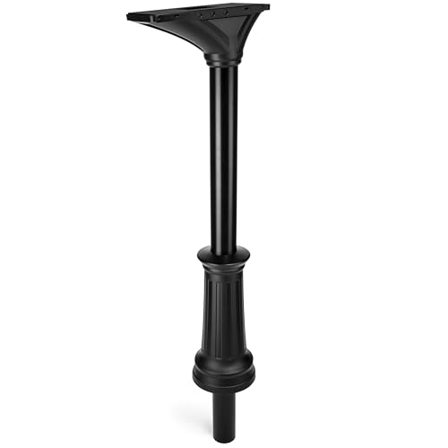 Architectural Mailboxes Elevado Galvanized Steel Mailbox Post, 7517B-10, Black