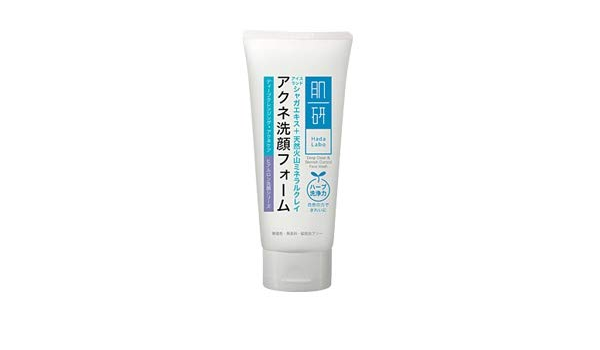hada labo deep clean & pimple control face wash