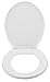 LDR Industries 050 1020WT-A Antimicrobial Plastic Toilet Seat for Round Toilets, White