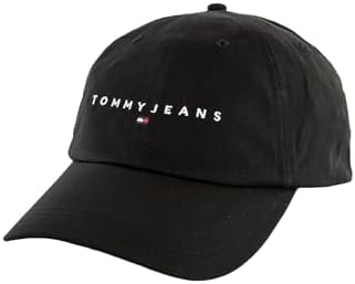 Herren Cap Linear Logo mit Klettverschluss, Schwarz (Black), Einheitsgröße