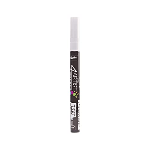 Pebeo 4Artist Oil Paint Marker - 2mm Black Tip For Detailed Drawing & Fine Writing